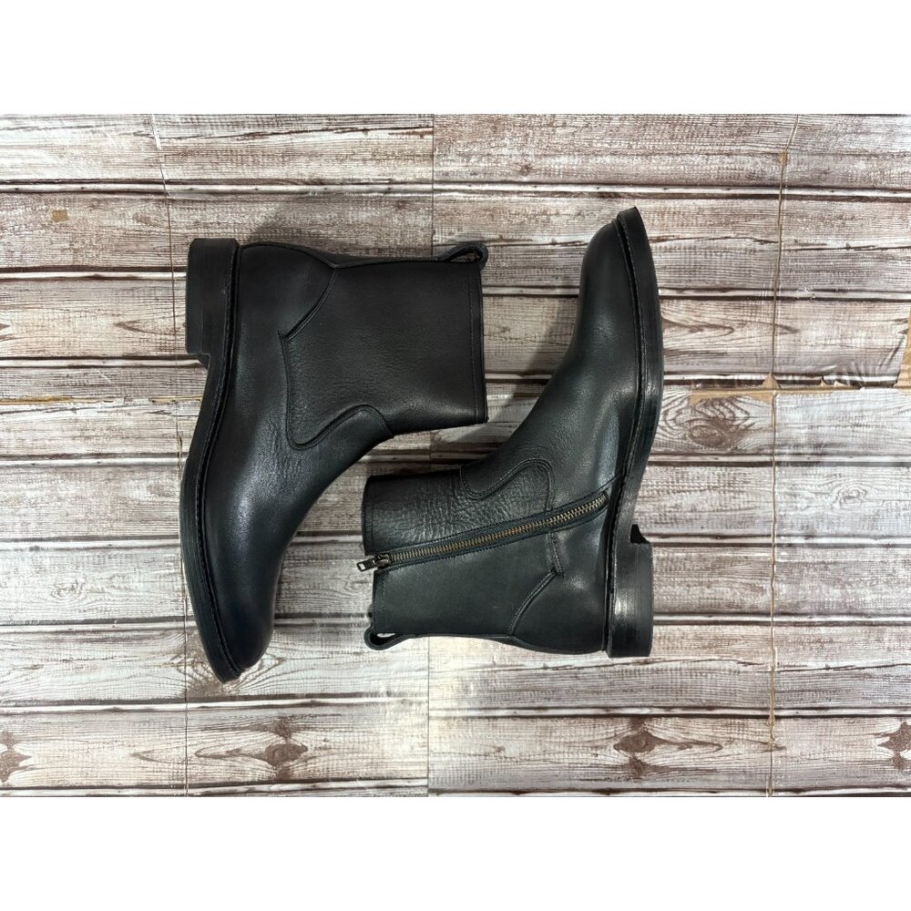 Allen Edmonds "TOMPKINS" Chelsea Leather Zip Up Boots 10 D color Black brand new - Picture 3 of 8
